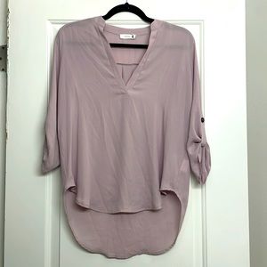 Lush 3/4 Sleeve Blush Pink Blouse
